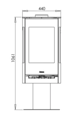 Aduro 22.3 Lux pidestall peisovn