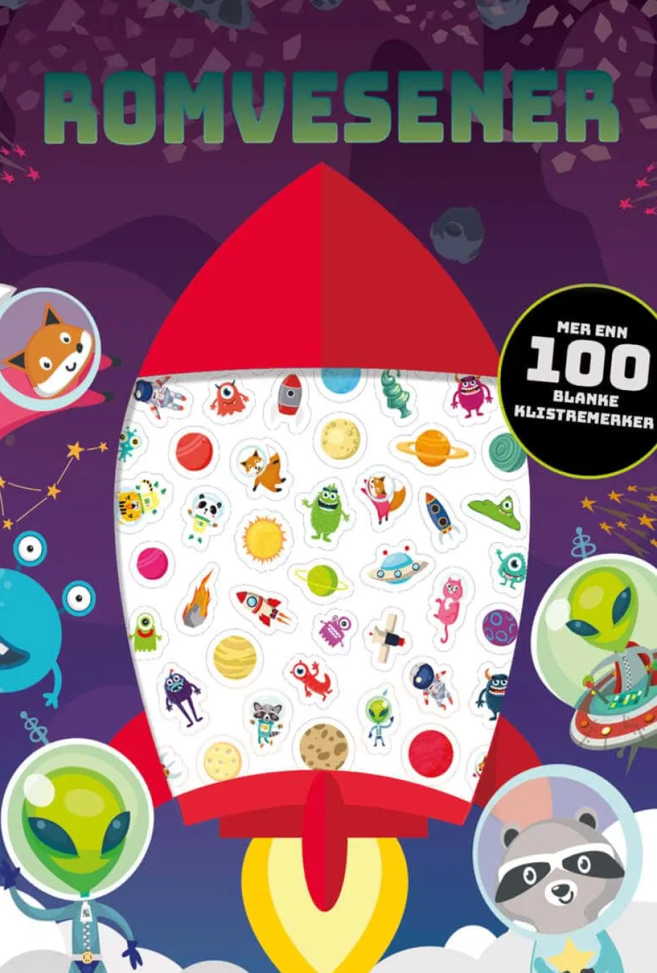 Aktivitetsbok romvesener boblesticker