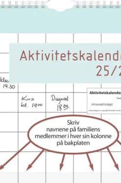 Aktivitetskalender: Familieplanlegger