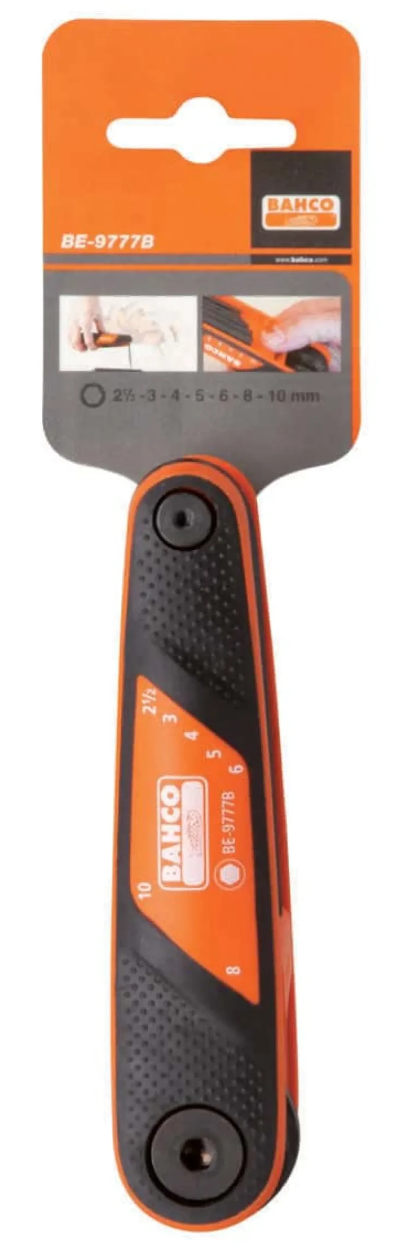 Bahco Unbrako foldesett 2,5-10mm BE-9777B