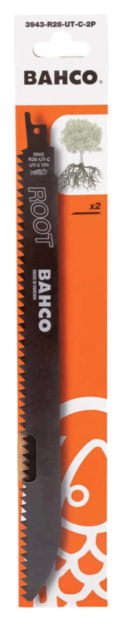 Bahco 3943-R28-UT-C-2P bajonettsagblad for røtter