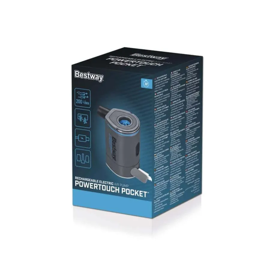 Bestway POWERTOUCH POCKET™ oppladbar elektrisk luftpumpe