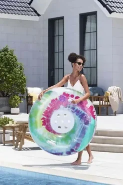 Bestway® Tie Dye Deluxe Swim Tube loungestol