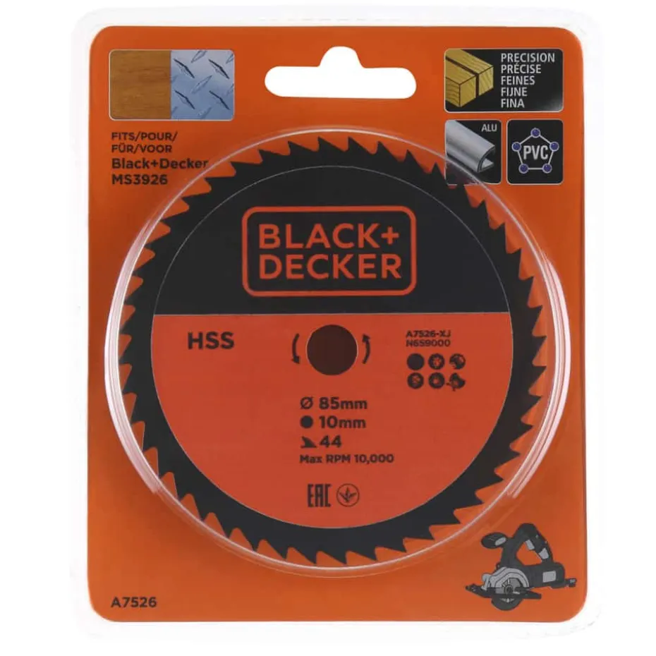 Black+Decker A7526 HSS sirkelsagblad