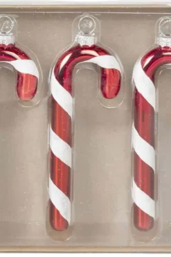 Candy cane juletrepynt, 3pk