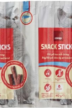 Coop Katt Snack Sticks Laks 40g