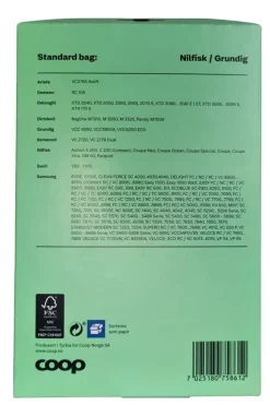 Coop NI støvsugerposer 4-pk til Grundig/Nilfisk