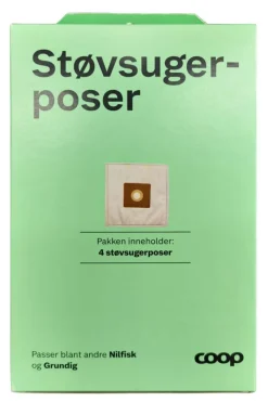Coop NI støvsugerposer 4-pk til Grundig/Nilfisk