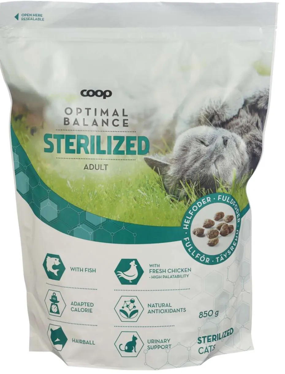 Coop Optimal Balance Sterilisert Voksen Kattemat 850g