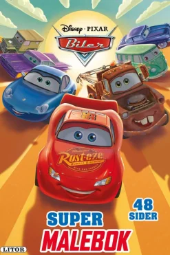 Disney Pixar Biler malebok med klistremerker