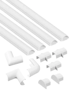 D-Line Kabelkanal Kit 20x10mm 4x Kabelkanal/Tilbehør 1.0m