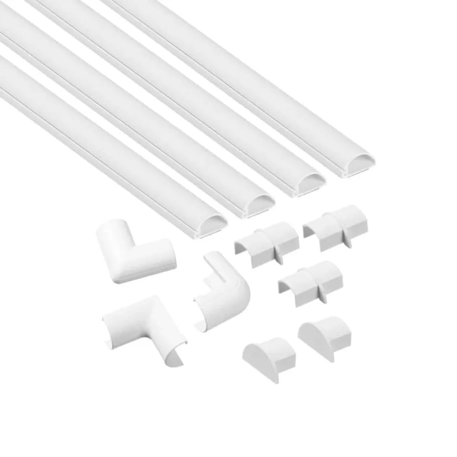 D-Line Kabelkanal Kit 20x10mm 4x Kabelkanal/Tilbehør 1.0m