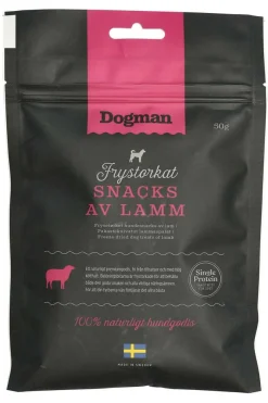 Dogman Frysetørket Snacks av Lam 50g