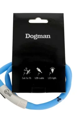 Dogman Led-Ring Silikon Blå 65cm