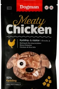 Dogman Meaty Kylling og Risbiter 80g