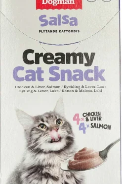 Dogman Salsa Creamy Cat Snack Kylling/Lever/Fisk