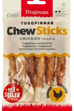 Dogman Tyggepinner Kylling 6pk