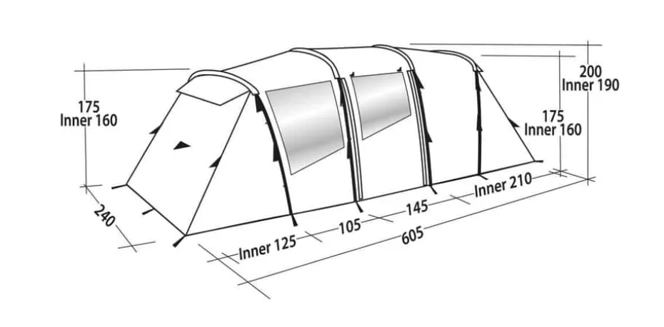 Easy Camp Huntsville Twin 600 familietelt 2022