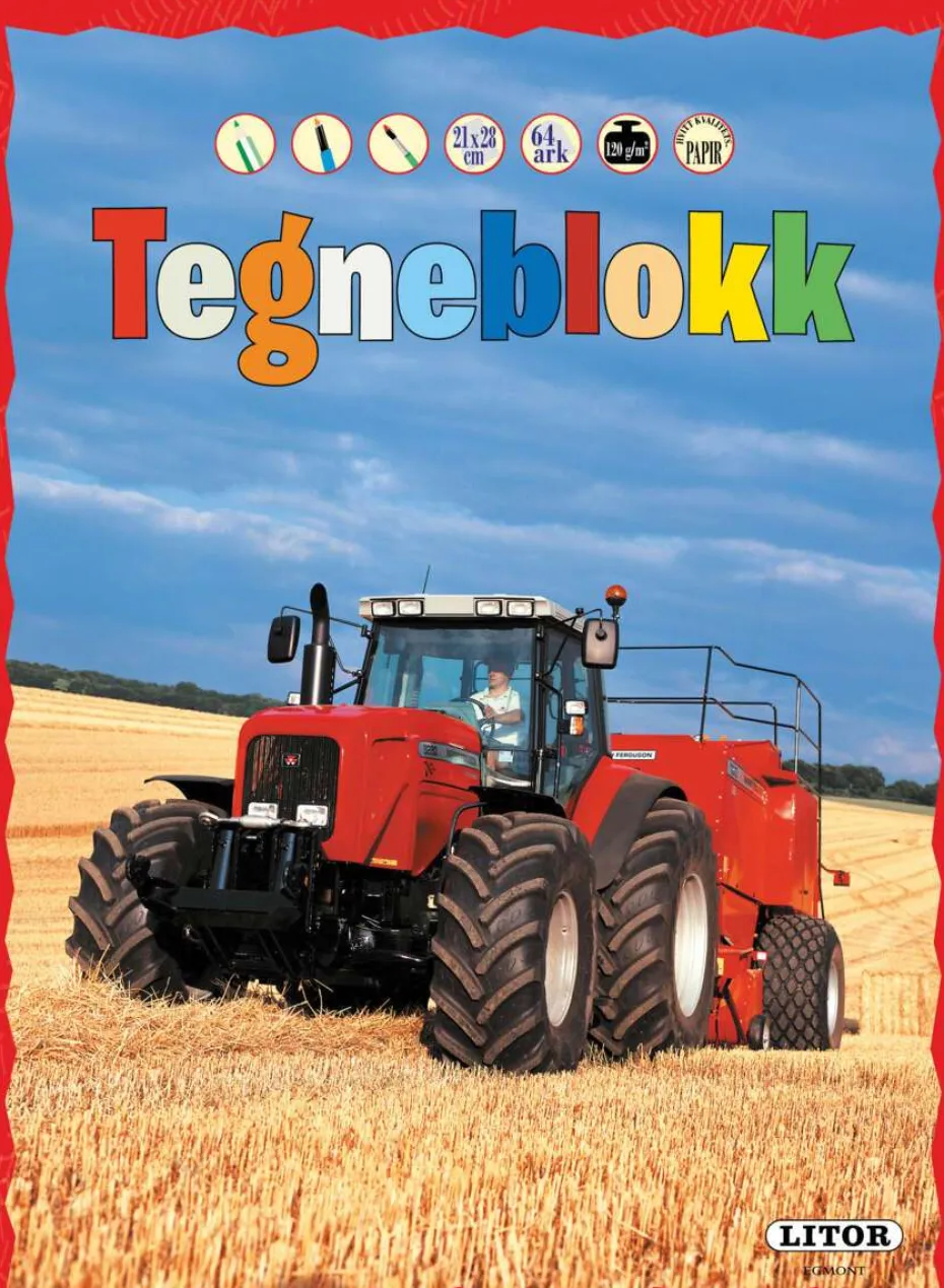 Egmont tegneblokk traktor