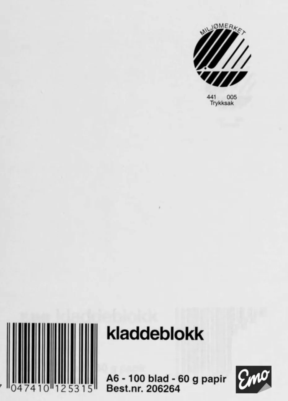 Emo kladdebok A6