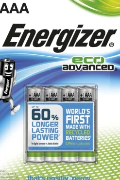 Energizer® EcoAdvanced™ AAA batterier