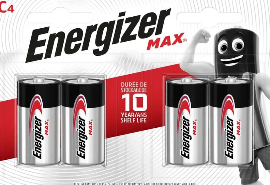 Energizer® Max C LR14 batterier 4pk