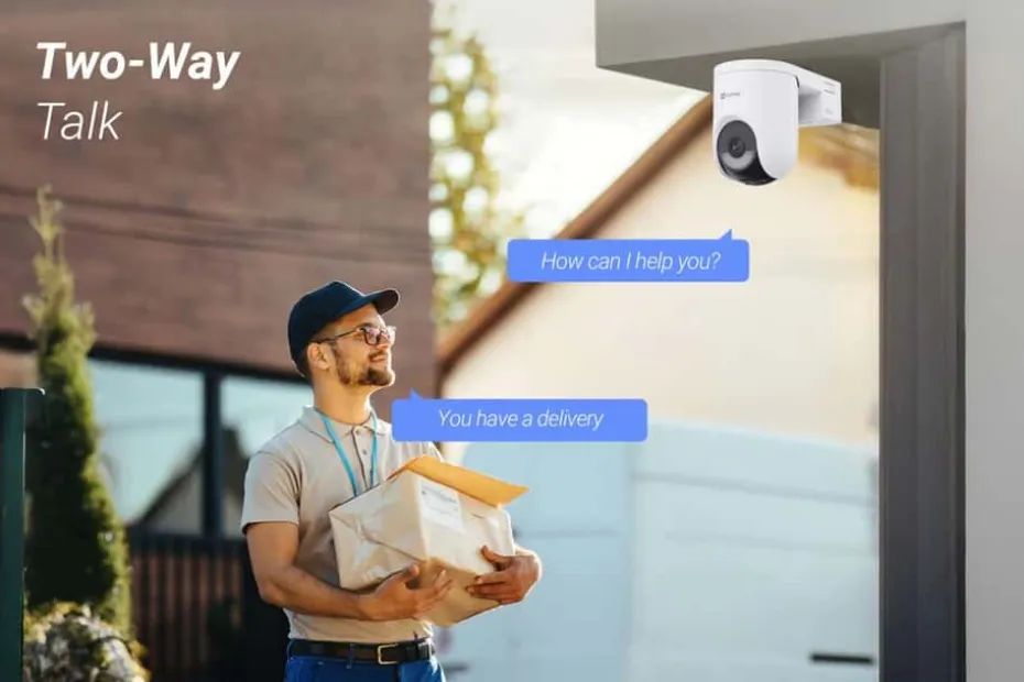 EZVIZ HB8Lite 2K batteridrevet Wi-Fi-kamera for panorering og tilt