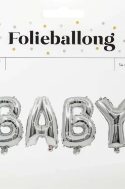 Folieballong Baby banner L: 110 cm