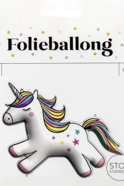 Folieballong Enhjørning L: 96 cm