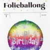 Folieballong Happy Birthday ø: 46 cm