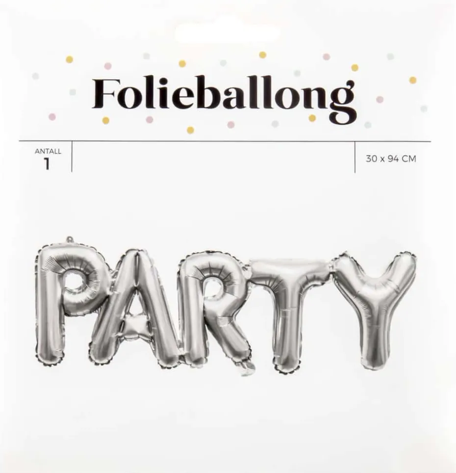 Folieballong Party banner L: 94 cm