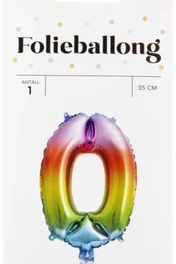 Folieballong Regnbue H: 35 cm