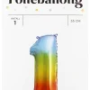 Folieballong Regnbue H: 35 cm