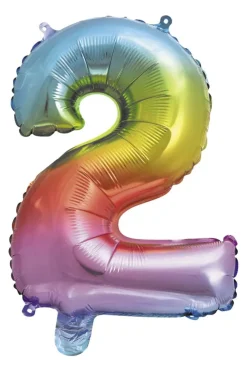 Folieballong Regnbue H: 35 cm