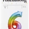 Folieballong Regnbue H: 35 cm