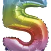 Folieballong Regnbue H: 35 cm