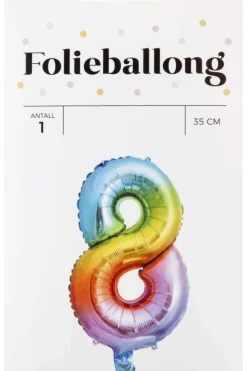 Folieballong Regnbue H: 35 cm