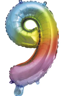 Folieballong Regnbue H: 35 cm