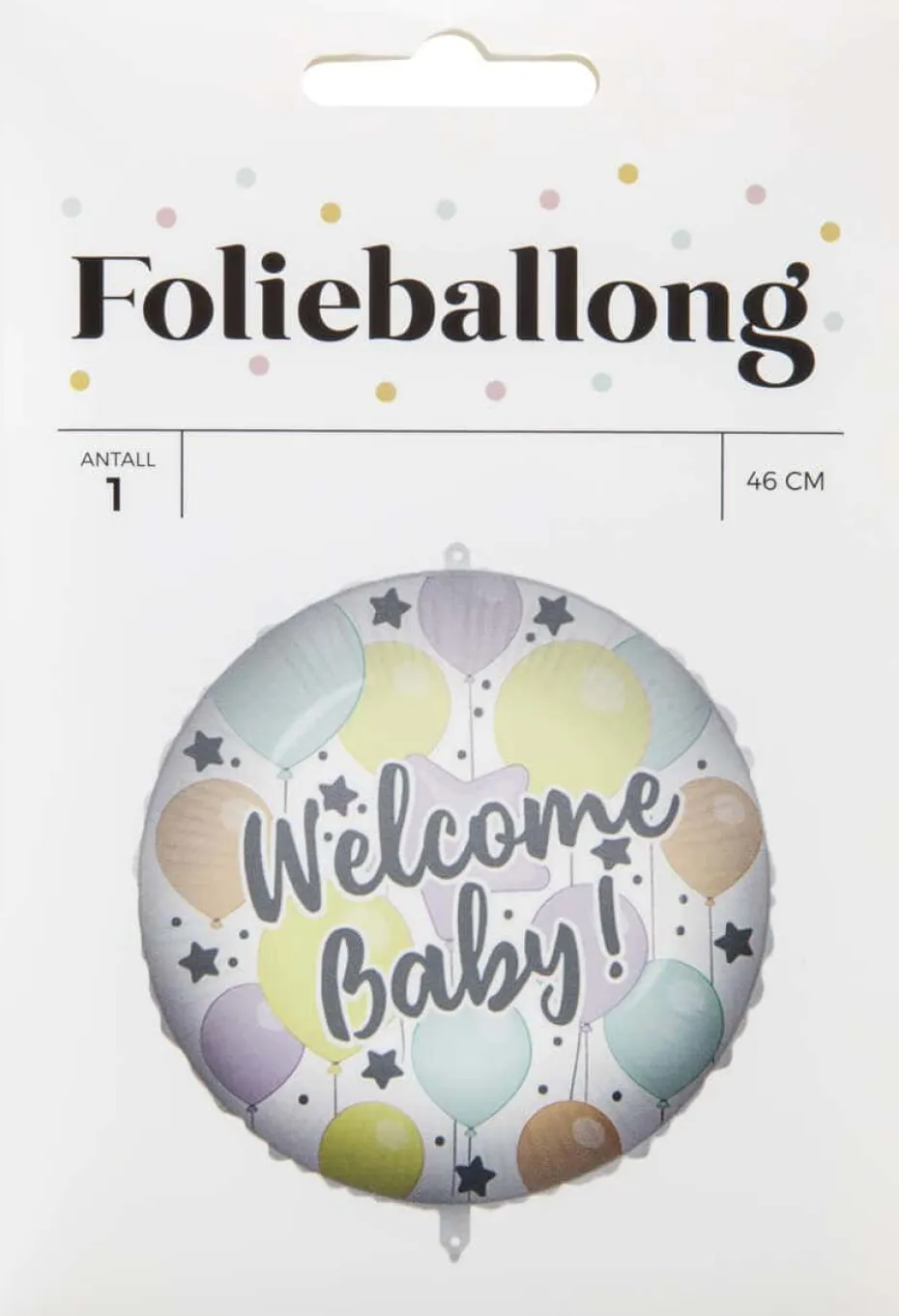 Folieballong Welcome Baby ø: 46 cm