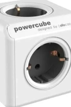 Gelia Powercube 4-veis skjøtekontakt jordet