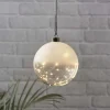 Glow frostet LED-lys glasskule