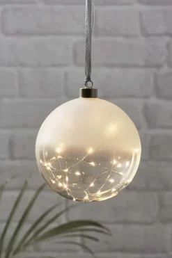 Glow frostet LED-lys glasskule