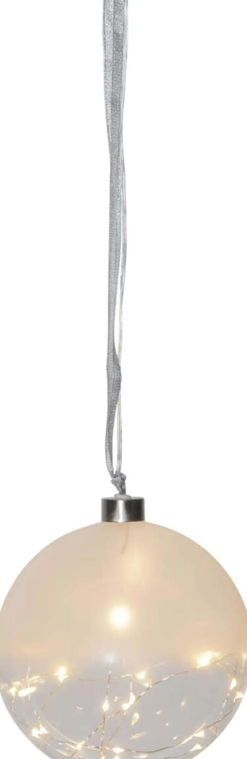Glow frostet LED-lys glasskule