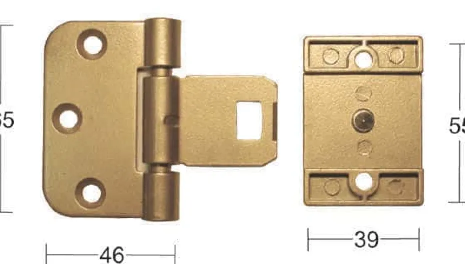 Habo Dørhengsel Snap-In 2465 Epoxy SB 2 stk.