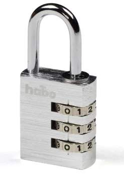 Habo Hengelås med Kode 203-30 Sølv Aluminium