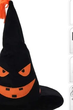 Halloween heksehatt med gresskar