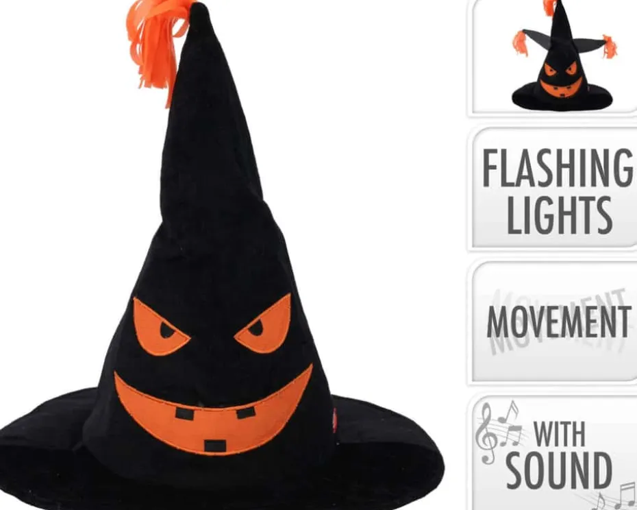 Halloween heksehatt med gresskar