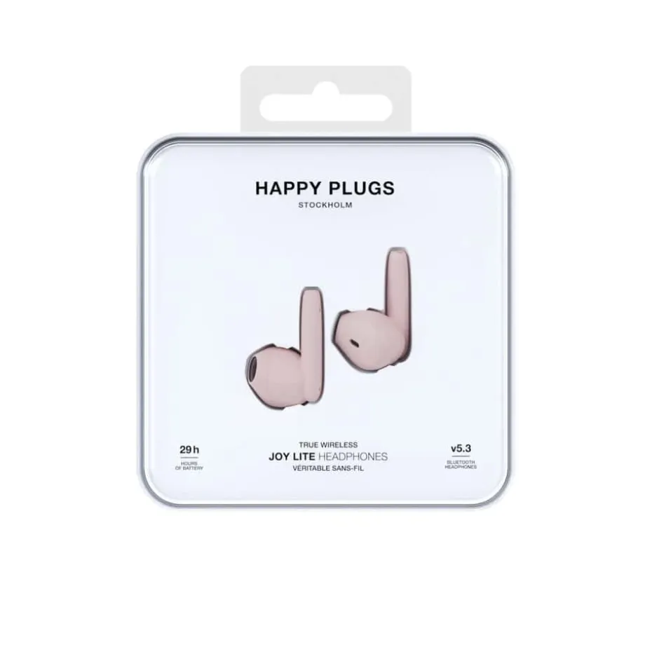 Happy Plugs Joy Lite In-Ear True-Wireless Pink ørepropper