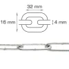 Home>it Galvanisert langleddet kjede - 2 meter (4 mm)
