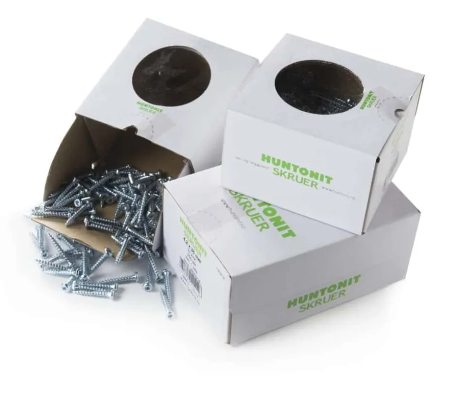 Huntonit skrue - spesiallaget for trefiberprodukter